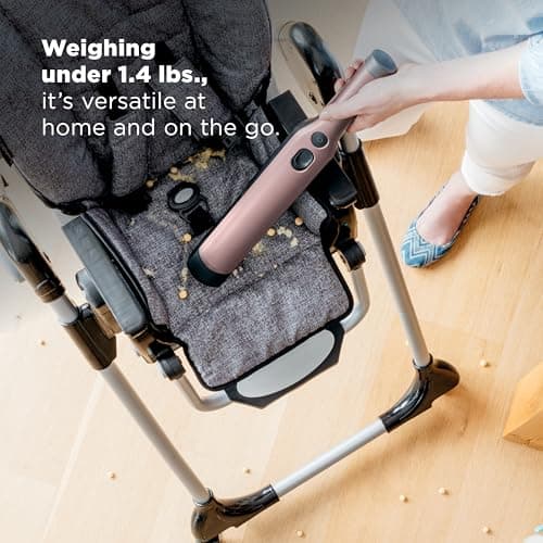 Shark WANDVAC Cordless Hand Vac, Lightweight, Portable at 1.4 lbs., Powerful Suction, Charging Dock, One-Touch Empty for Car & Home, Multi-Surface Pet Tool & Duster Crevice Tool, Rose Gold, WV201RGBRN