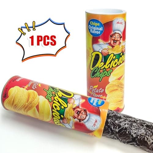 Blppldyci The Potato Chip Snake Can Jump Spring Toy Gift April Fool Day Halloween Party Decoration Jokes in A Gag Prank Large Size (Potato Chip Style)(1pcs) B07ZFNQS65