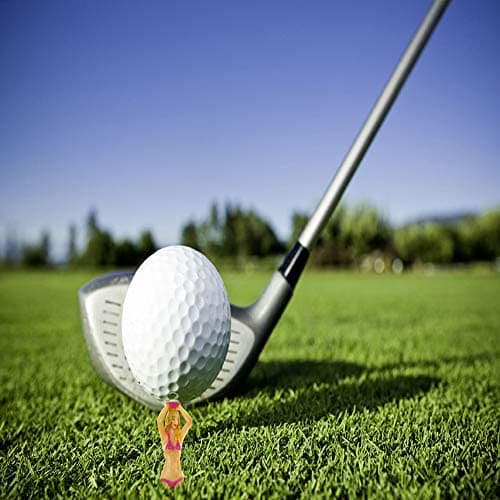 3 inch Plastic Tee, Golf Practice Novelty Tees, White Elephant Stocking Stuffer Gifts for Him, Golfer Fun Gift, 6 per Set KOFULL Golf Tees, Funny Golf Tees for Golf Gifts, Golf Accessories for Men B07RNY735R