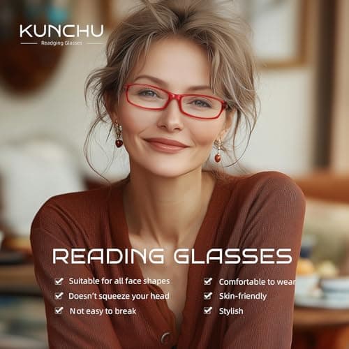5Pack Reading Glasses for Women - Blue Light Blocking Spring Hinge Computer Readers Anti Glare UV Eyeglasses