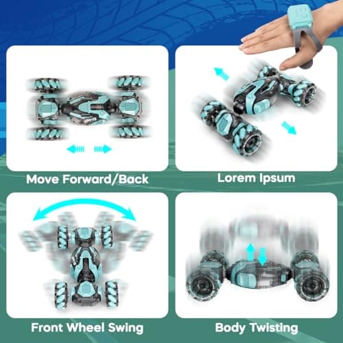 ZMMB Gesture Sensing RC Stunt Car - Best Gifts for Boys 6-12 Year Old 360° Rotating 4WD Remote Control Transform Hand Controlled Car Birthday Presents for Kids Age 7 8 9 10 11 yr B0D4C54FWX