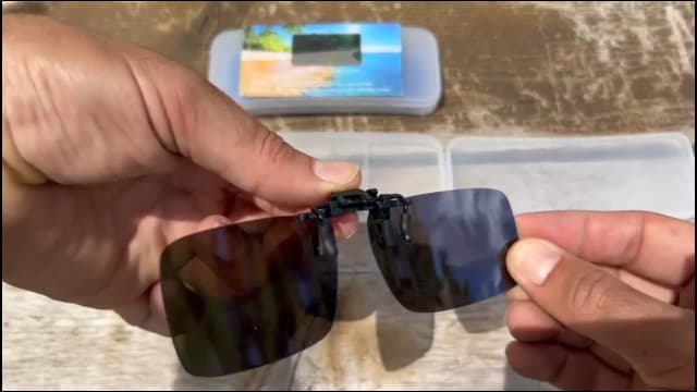 FRAZALA Polarized Clip-on Sunglasses Anti-Glare Driving Glasses for Prescription Glasses