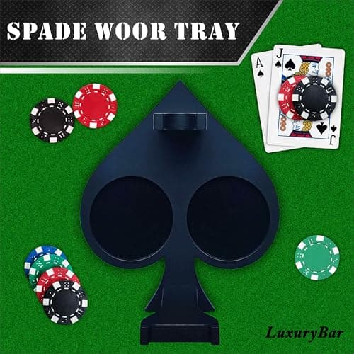 Poker Whiskey Decanter Sets for Men, 27oz Whiskey Decanter Set with Tray, Spout & Stones,Casino Liquor Decanter Dispenser Decanters for Alcohol Tequila Decanter Bourbon Gifts for Men Dad Him Husband