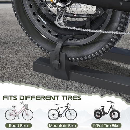 Bike Rack for Car,200lbs Capacity for 2 EBike with Anti Theft Lock Foldable Tilt Design Hitch Bike Rack,Up to 5-Inch Fat Tire for 2'' Receiver
