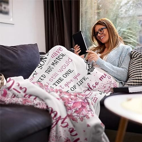 Daughter in Law Christmas Birthday Gifts from Mother Father in Law, Daughter in Law Gifts for Mothers Day Wedding Day Daughter in Law Gifts, Gifts for Daughter in Law Blanket 60"x50" B0CF9GRYX7