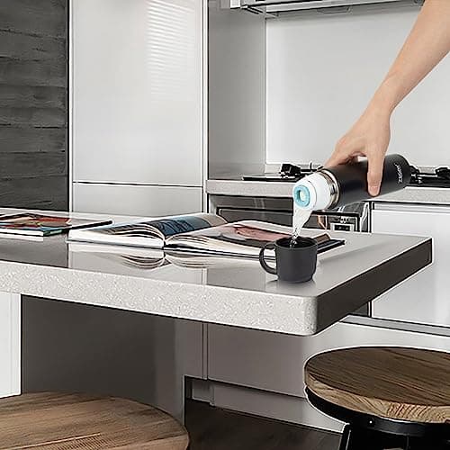 Vacuum Flask for Hot Drinks With Handle Coffee Cup Travel Mug Double Walled Sports Bottle Insulated Stainless Steel Tumblers Water Bottles Metal