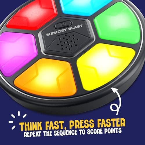 Memory Game for Kids - Gifts for Boys & Girls - 6 7 8 9 10 11 Year Old Boy Birthday Gifts - Kids Games - Toys for 10 Year Old Boy - Car Handheld Travel Games Road Trip for Ages 4-8, 6-8, 8-12 Years