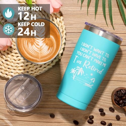 Retirement Gifts for Women 2025, Best Cool Retirement Gifts for Coworker Teacher Nurses Boss Friends Mom Grandma Retirees, Coworkers Farewell Leaving Going Away Gift with 20Oz Tumbler Canvas Tote Bag