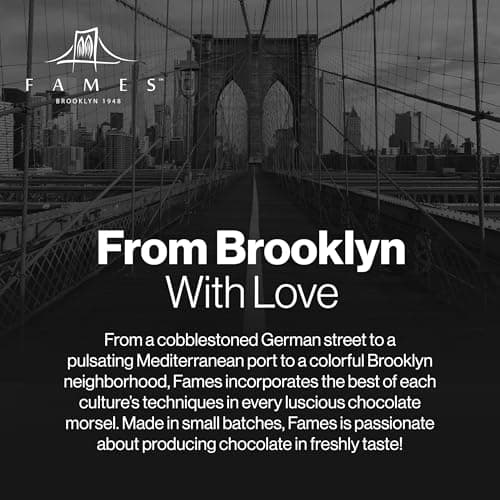 Ftaher's Day Gift Basket from Brooklyn - 7 Types of Handcrafted Gourmet Chocolates - Luxury Set of Dairy Free Kosher Artisanal Chocolates - Premium Father's Day Chocolate Gift Box - Assorted Sweet Candy Treats