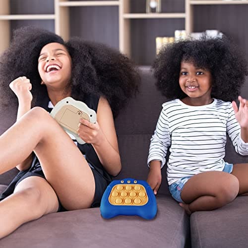 Pop The Target! Handheld Speed Push Game Machine: A Fun Multiplayer Game for Family. Sensory Fidget Toy Christmas Toys Gifts for 6 7 8 9 10 11 12 Years Old Kids Road Trip Car Games Kids White