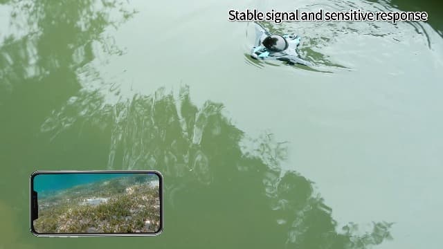 Losbenco RC Boat with Camera - 6 CH Waterproof Remote Control Boat for Pools & Lakes, App Control for iOS & Android, Real-Time Photography, Toys for Adults & Kids Ages 8+