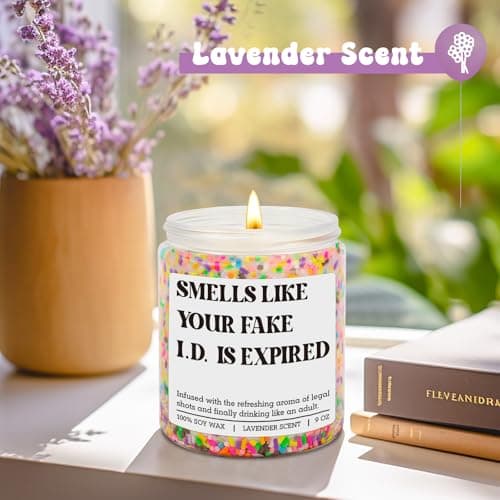 Happy 21 Year Old Birthday Gifts, Cool 21st Birthday Candle for Girls, Boys, Funny Turning 21 Ideas for Friend, Daughter, Men GSPY Candle, 21st Birthday Gifts for Women, Female, 21 Year Old, Her, Him B0FPLWDWQ3