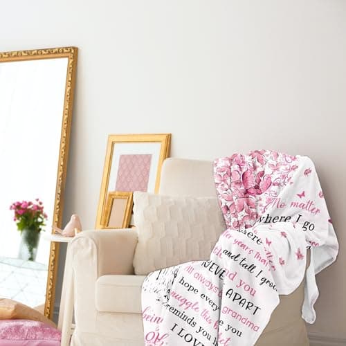 Grandma Gifts, Birthday Gifts for Grandma, Great Grandmother Mothers Day Christmas Birthday Gift Blanket 60"x 50", Grandmom Nana Gift