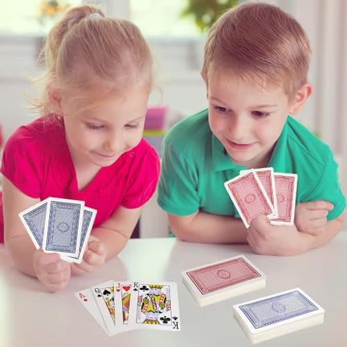 The Dreidel Company Playing Cards, 24 Decks of Cards Bulk 2.25 Inch x 3.5 Inch for Blackjack, Euchre, Canasta Card Game