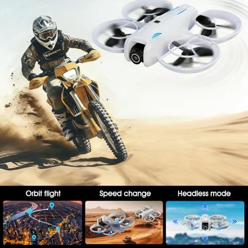 drone with Camera 4K for Adult Beginners,RC Quadcopter featuring Altitude Hold, One-Key Takeoff/Landing, Auto Follow,3-Speed Adjustment,Stunt Roll -Ideal Holiday Gift.