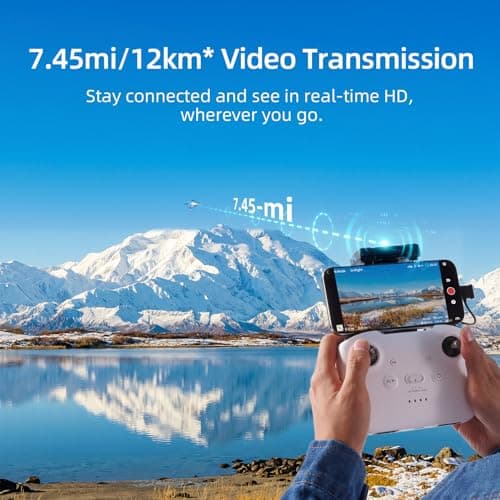 Skyrover S1 Mini Drone with Camera 4K/60fps Video, 48MP Photo with 8K Image Quality, 3-Axis Gimbal Stabilization, 39,000ft Video Transmission, 40-Min Flight Time, Under 249g, Auto Track