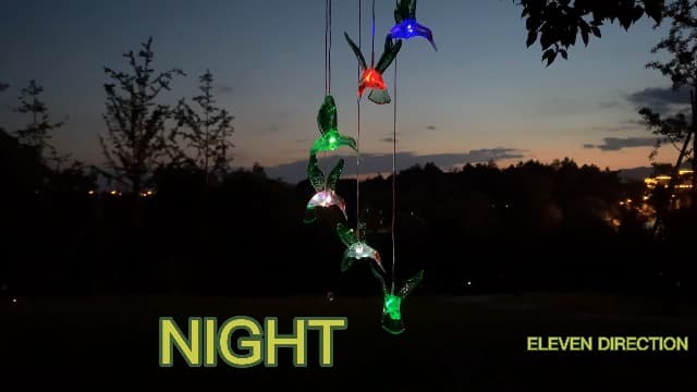 Hummingbird Solar Chimes,Unique Birthday Gifts for Women/Mom/Grandma,Best Idears Grardening B07TLHZJ31