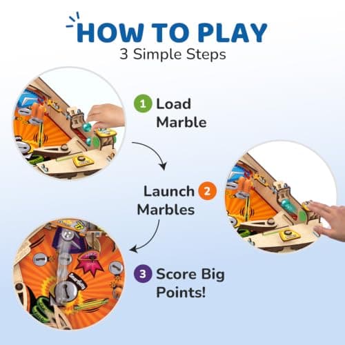 Smartivity DIY Pinball Machine Toy for Ages 8-99 Year Old | Award Winning Arcade Game for Boys & Girls | Birthday Gift Ideas for Kids & Adults | STEM Toys I Fun Family & Party Game