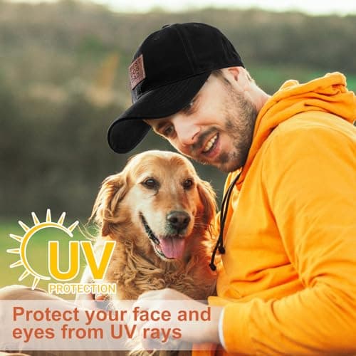 Best Dog Dad Gifts Hat, Fathers Day Birthday Gifts for Dad Baseball Cap Black