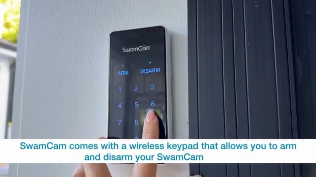 SwamCam Pool Alarm Wi-Fi Camera System – ASTM F2208 Certified – Smart Pool Safety for In-ground & Above-Ground Pools – Real-Time Alerts, Live View, Built-in Wi-Fi Repeater