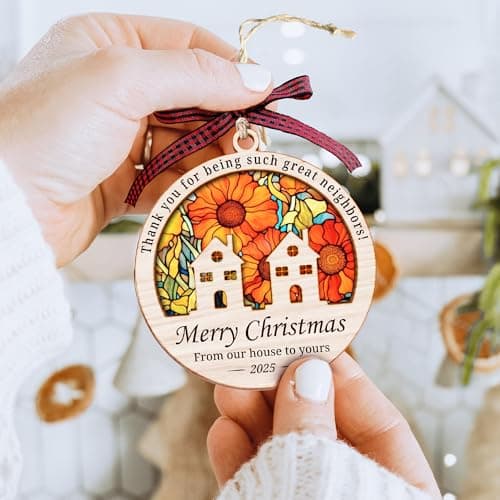 Neighbor Awesome Neighbor Ornaments, for Neighbors, Ideal Gifting to Friends, Unique and Decorative Neighbor Ornaments, Awesome Neighbors Gift