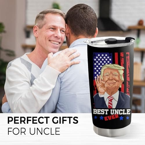 Christmas Gift for Uncle - Uncle Gifts - Birthday, Fathers Day, Christmas Funcle Gifts Idea from Niece Nephew - Stainless SteelTumbler 20oz
