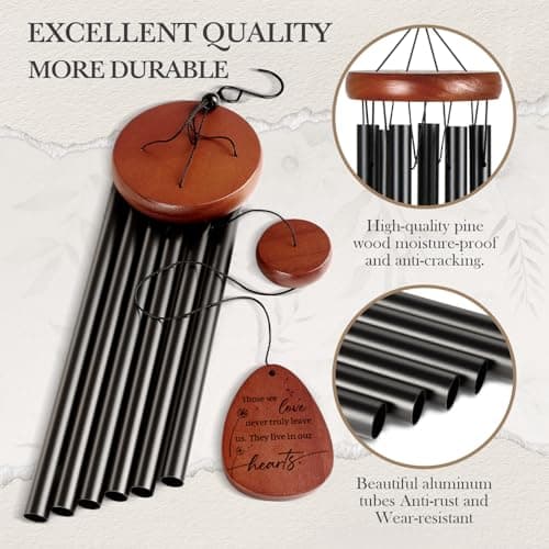 SteadStyle Memorial Gifts for Loss of Loved One, Memorial Wind Chimes, in Memory of Loved One, Bereavement Gifts, Sympathy Gift for Loss, Home Decor Outdoor Garden Patio