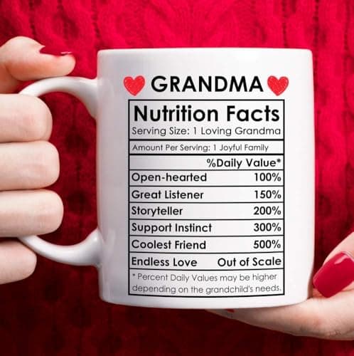 Breezy Valley Grandparents Gifts from Grandkids, Christmas Gifts for Grandma Grandpa from Grandson Granddaughter - Best Gift for Grandmother Grandfather, Happy Birthday Gift Grandparents Coffee Mug