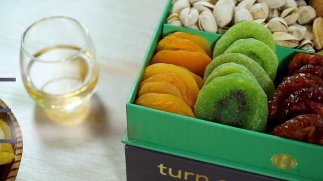 Holiday Christmas Dried Fruit & Nuts Gift Basket - Fresh Dried Fruit & Nuts Gift Basket - Assorted Food Gift Box for Christmas, Holiday, Family, Sympathy, Men & Women.