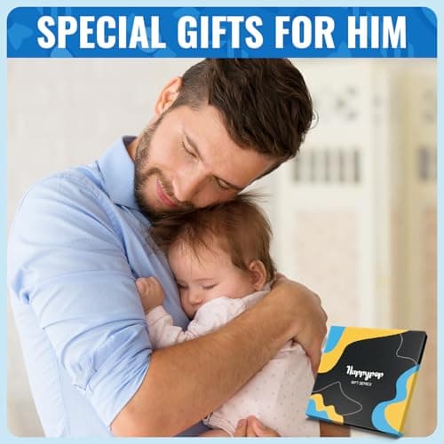 HAPPYPOP Family Gifts for Him - Gifts for New Dad Son Father, Novelty Socks for Men