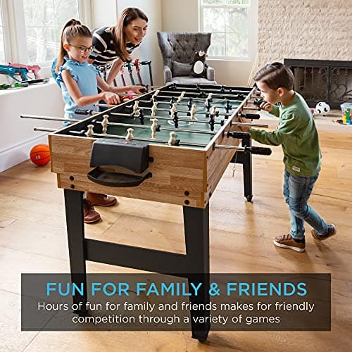 Best Choice Products 2x4ft Combo Game Table Set for Home, Game Room, Friends & Family w/Hockey, Foosball, Pool, Shuffleboard, Ping Pong, Chess, Checkers, Bowling, and Backgammon