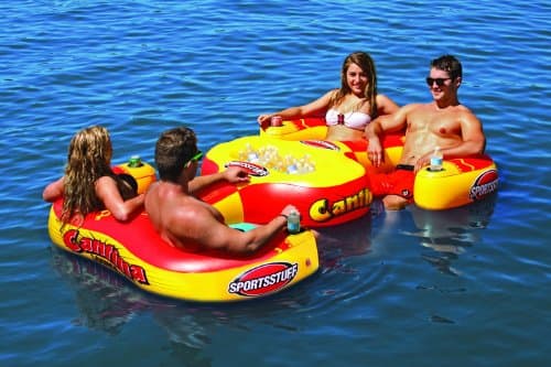 SportsStuff Cantina Lounge - Pool and Lake Floating Lounge - Cup Holders - Supports 1-4 People