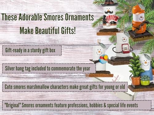 2025 Smores Ornament, Birdwatcher Gifts, Cardinal Christmas Ornaments, Bird Ornament, Includes Hangtag w Year, Comes in Gift Box