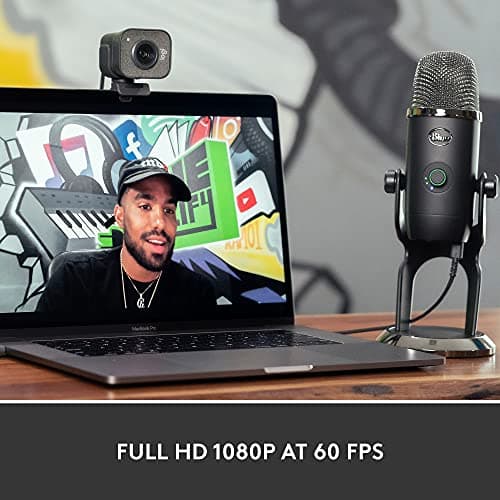 Logitech StreamCam Premium Webcam for Streaming and Content Creation, Full HD 1080p 60 fps, Works with Microsoft Teams, Google Meet, Zoom, Nintendo Switch 2’s new GameChat mode, for PC/Mac – Graphite