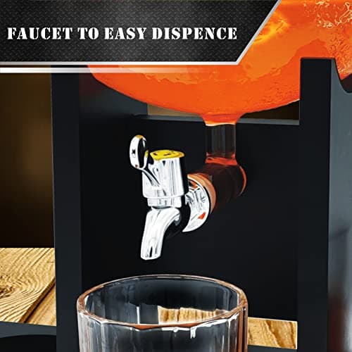 Football Whiskey Decanter Set with Glasses Spout Football Chiller,47oz Whiskey Decanter Sets for Men,Tequila Liquor Decanters for Alcohol Bourbon Gifts for Men Gifts for Dad Boyfriend Him Husband