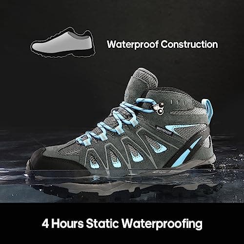 NORTIV 8 Women's Waterproof Hiking Boots Outdoor Trekking Camping Trail Hiking Boot Seeker