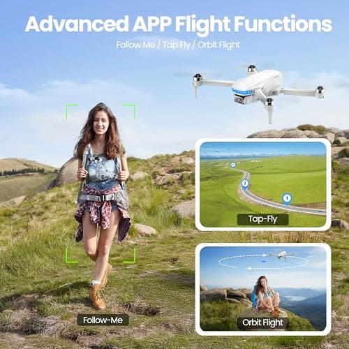 PLEGBLE GPS Drones with Camera for Adults 4K, Brushless Motor FPV Drone with Auto Return, Follow Me,Tap Fly & Circle Fly, Under 249g, 46 Mins Flight, Foldable Drone for Adults Beginners
