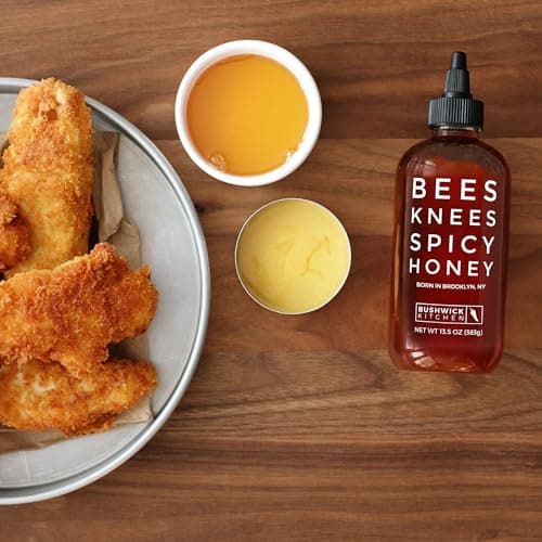 Gochujang Srirahca Hot Sauce, Hot Honey, Spicy Maple Syrup - Made in the USA - Gourmet Cooking Gift - Foodies & Grill Lovers Weak Knees Spicy Sampler Gift Set with Spicy Honey, Sriracha & Maple Syrup B0845WWTR5