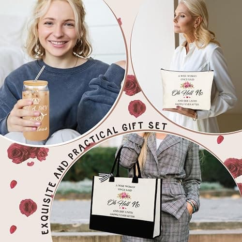 40th 50th 60th Birthday Gifts for Women Tote Bag Birthday Gifts Set for Mom Wife Sister Grandma Birthday Gifts for Her