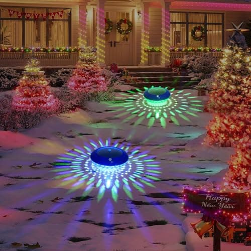 FirstE Solar Floating Pool Lights, RGB Color Changing Pool Floating Light, IP68 Waterproof LED Solar Pool Lights That Float, Hangable Auto ON Off for Above In Ground Pools Wedding Party Decoration (2)