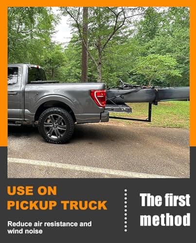 Upgraded RV Hitch Mount Kayak Rack Height Adjustable Vertical Kayak Carrier for RV, Truck, SUV Holds 2 Kayaks up to 12' & 150LBS & 2'' Hitch Receiver