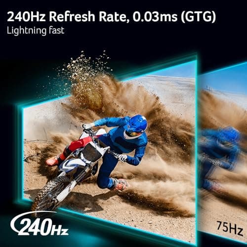 Acer Predator Gaming Monitor | 26.5" WQHD 2560x1440 QD-OLED | AMD FreeSync Premium | 240Hz | 0.03ms | Tilt, Height Adjustment, Pivot & Swivel | DCI-P3 99% | 2 x DP 1.4 & 2 x HDMI 2.1 | X27U W1bmiipprx