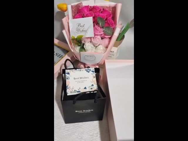 EIGHTOWN Roses Bouquet Artificial Flower - Preserved Red Rose Flowers with Love Necklace for Her - Unique Gifts Valentine's Day, Mother's Day, Thanksgiving, Birthday, Anniversary