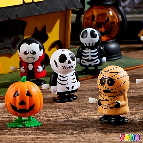JOYIN 12 PCS Halloween Wind Up Toys for Kids Gifts, Wind Up Toys Bulk for Halloween Party Favors Goodie Bag Fillers, Student School Classroom Favors, Carnival Game Prizes