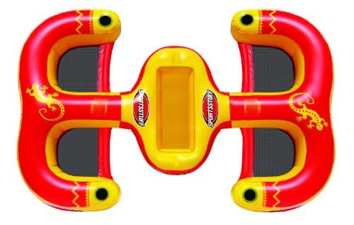 SportsStuff Cantina Lounge - Pool and Lake Floating Lounge - Cup Holders - Supports 1-4 People