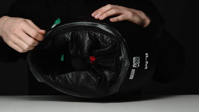 ILM Full Face Motorcycle Street Bike Helmet with Removable Winter Neck Scarf + 2 Visors DOT Model ILM-313 (L, Matte Black)