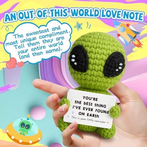 Gifts for Him Her Boyfriend Girlfriend Men Women Crochet Alien for My Love