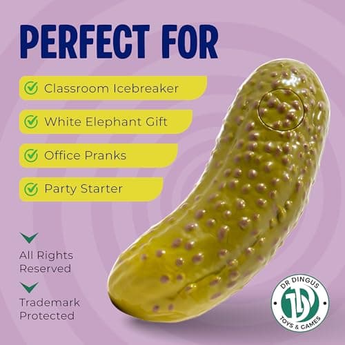 Mystic Pickle - Magic Fortune Teller with +100 Witty Responses - Unveiling The Briny Secrets of The Universe - Endless Entertainment with Friends, Family, Classroom Students - Best Novelty Gag Gift!