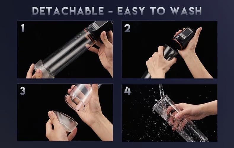 Enhancement Vacuum Pumps Air Pressure Device, Increase Sizes Growth Automatic Pump, Electric Massager Enlargement Silicone Pocket Strength Suction Enlarger R8M3