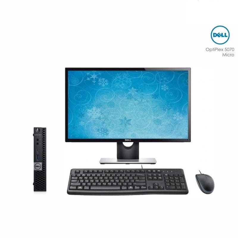 DELL Optiplex 5070 Micro MFF Desktop PC Intel i5-9500T, 16GB DDR4 New 512GB M.2 NVMe SSD, WiFi BT HDMI New KB & Mouse Windows 11 Pro (Renewed)
